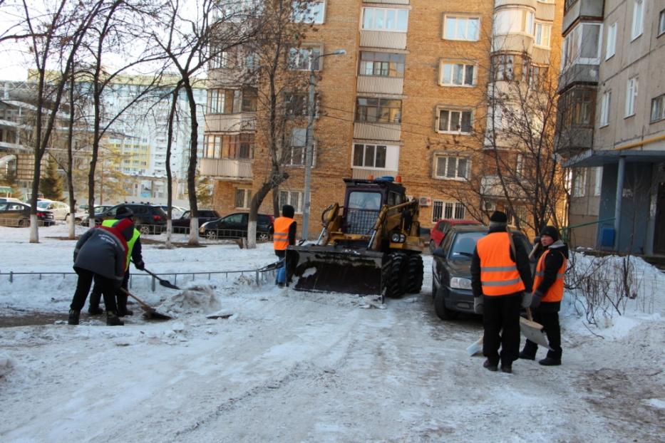 График очистки от снега и наледи уфимских дворов и кровель домов на 2 февраля