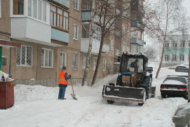 График уборки снега во дворах Кировского района г. Уфы на 27 января 2016 года