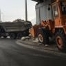 Коммунальные службы Советского района усиленно работают по очистке территории от снега