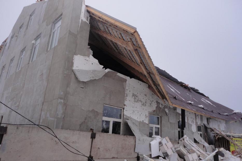 В Уфе произошло обрушение строящегося здания
