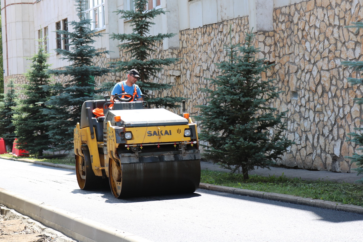 Продолжается ремонт улицы Белокатайской в рамках национального проекта «Безопасные и качественные автомобильные дороги»