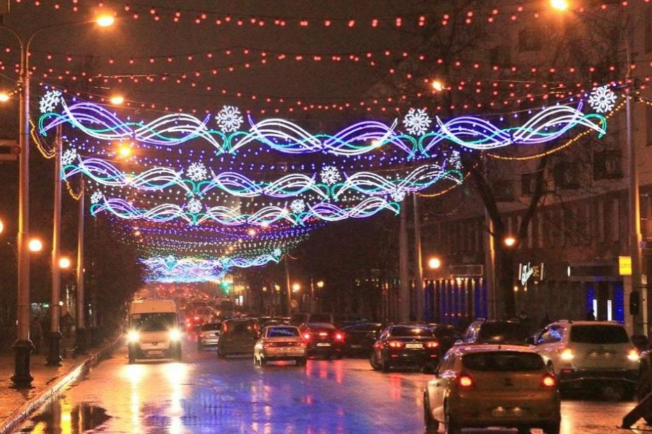 Демонтаж световой иллюминации на улице Ленина переносится на более поздний срок