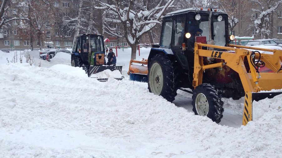 График уборки и вывоза снега в Калининском районе на 18 января