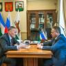 Ульфат Мустафин встретился с руководителем УФНС по РБ Маратом Вахитовым