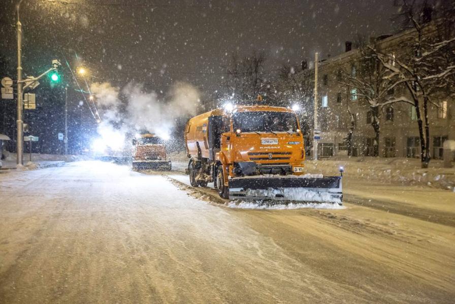 Ночью в Уфе будет вестись усиленная очистка от снега городских улиц