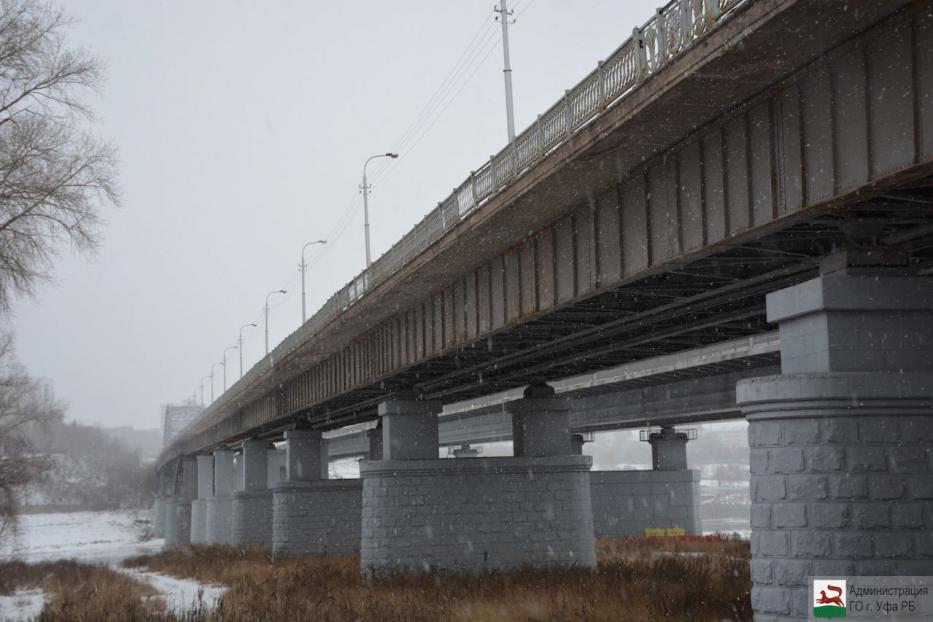 Старый мост через Белую будет временно закрыт в связи с понижением температуры 