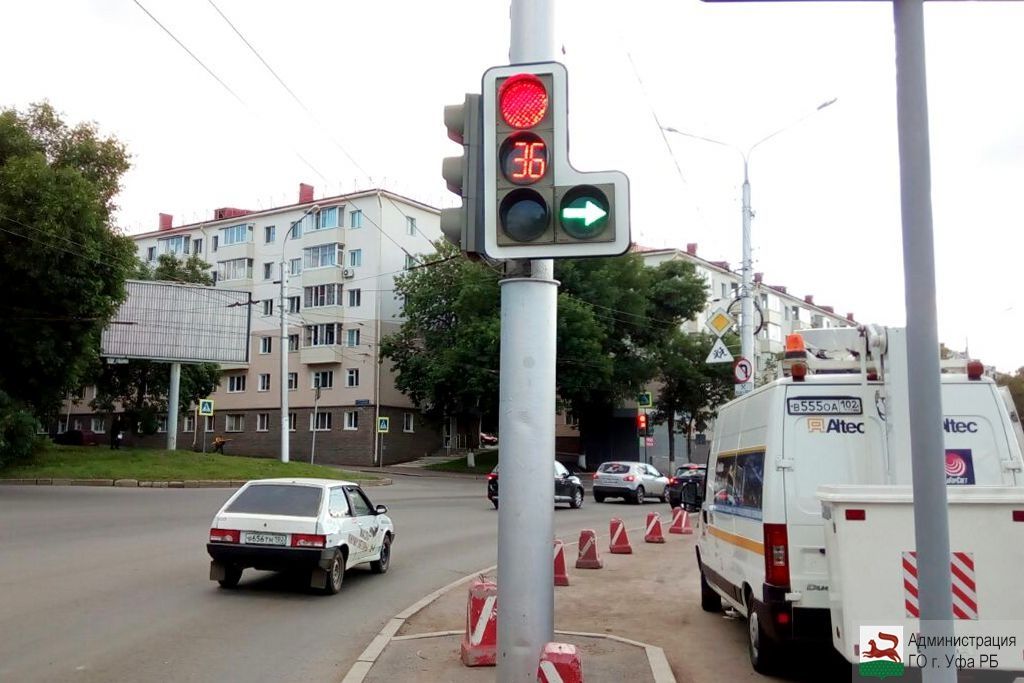 На светофоре по улице Кемеровской установлена дополнительная секция
