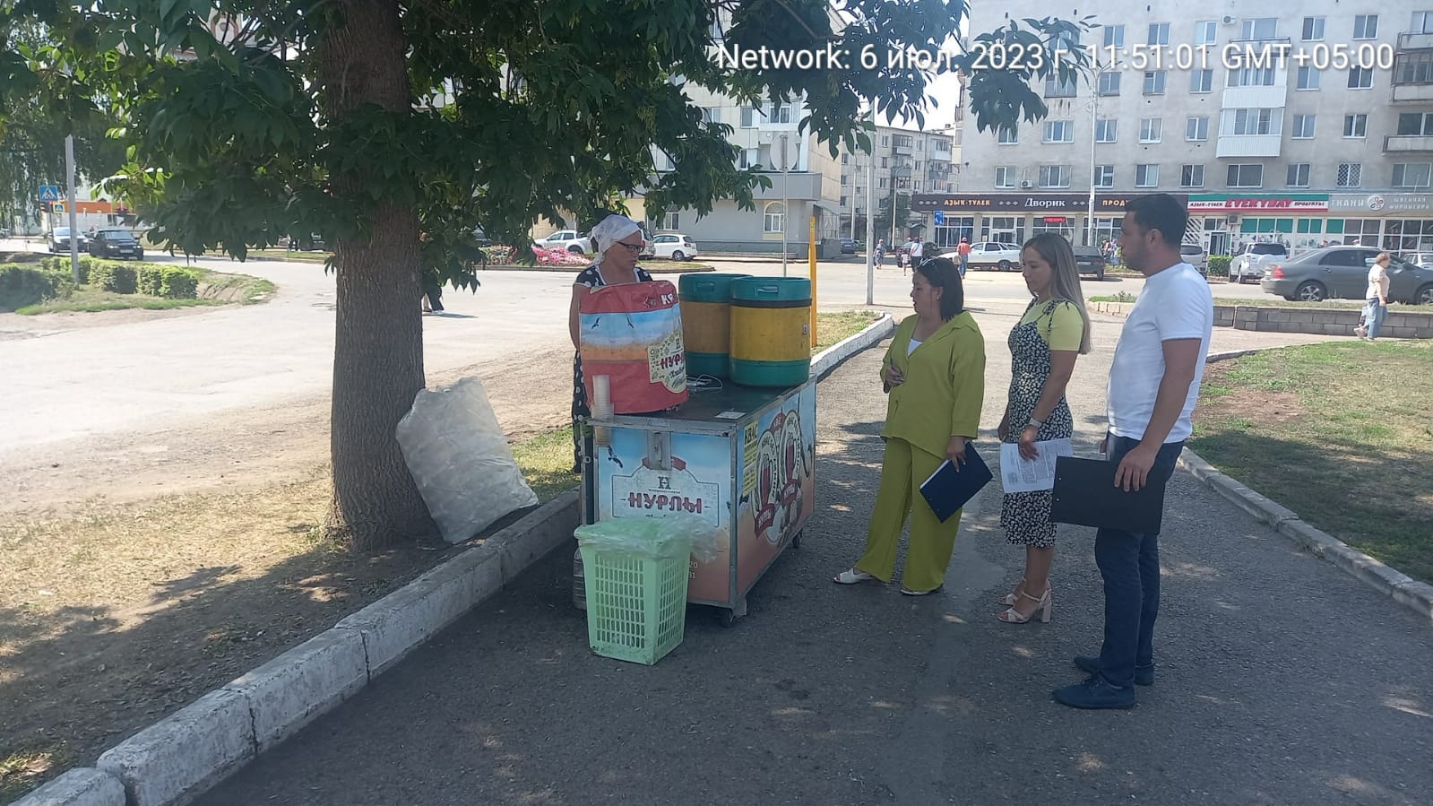 В Дёмском районе выявлены незаконно установленные торговые объекты (НТО)