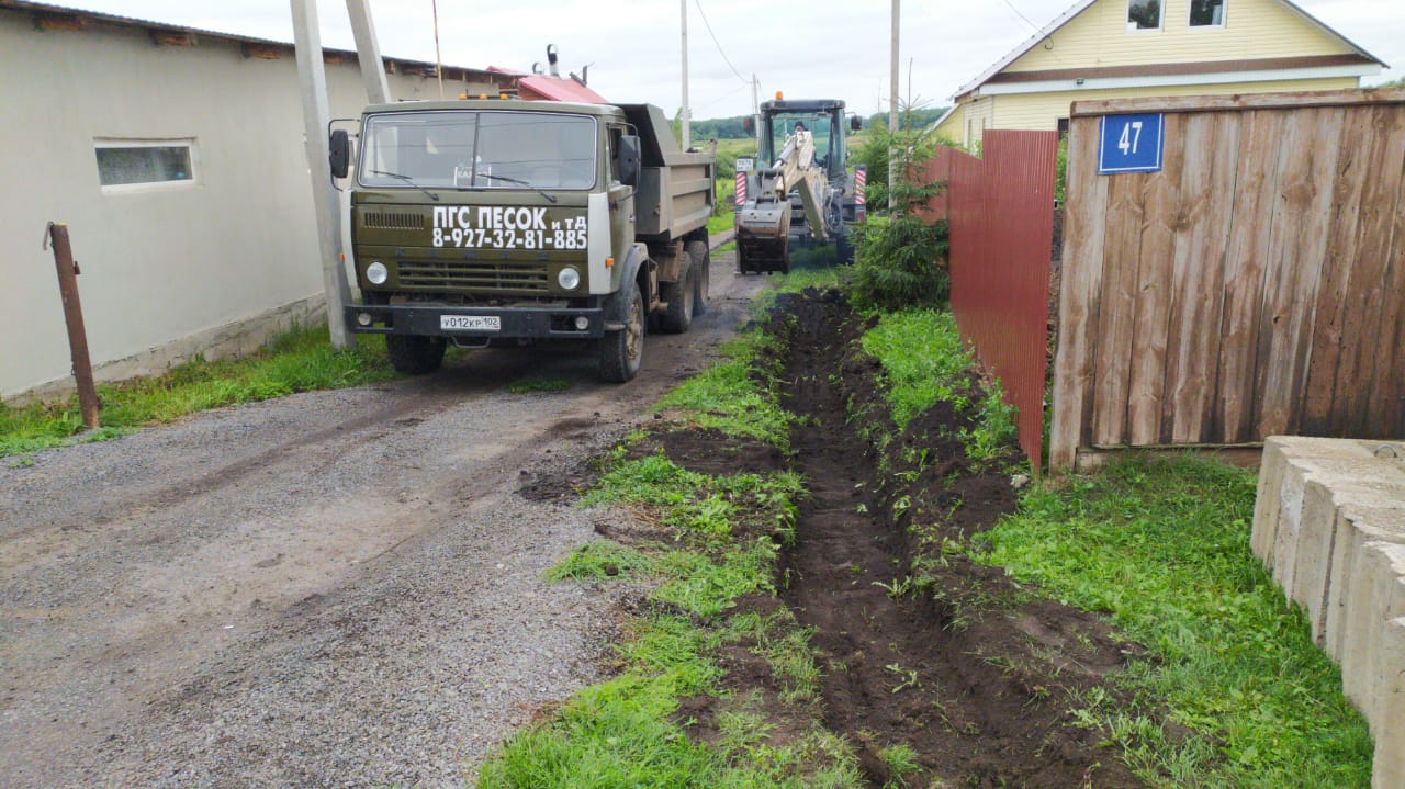 В деревне Локотки решается проблема отвода ливневых стоков