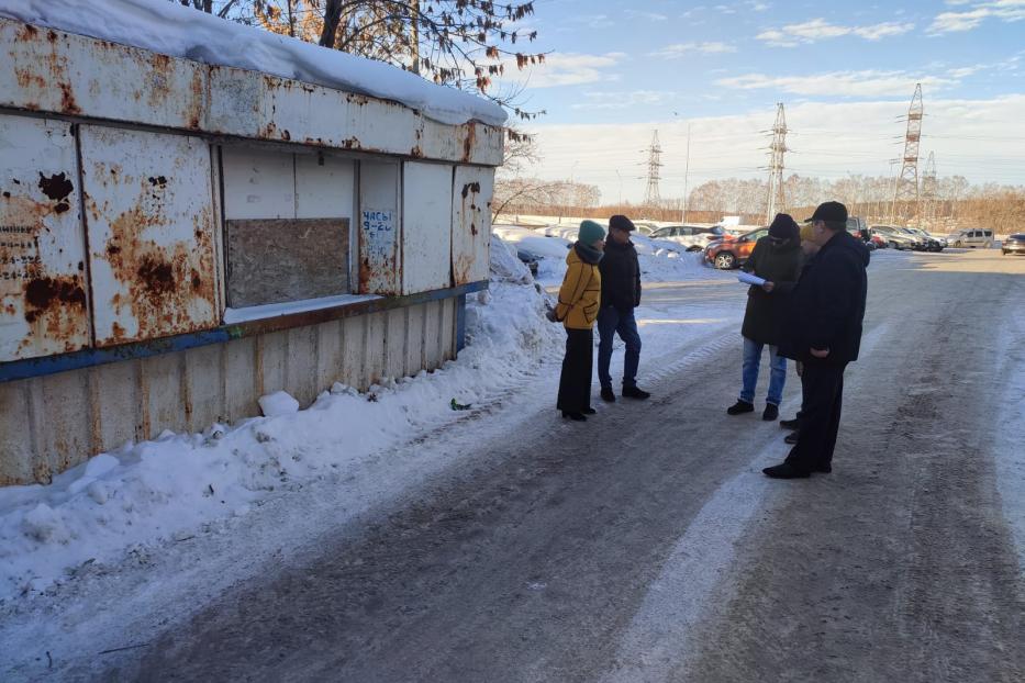 В Дёмском районе выявлен незаконно установленный торговый объект (НТО)