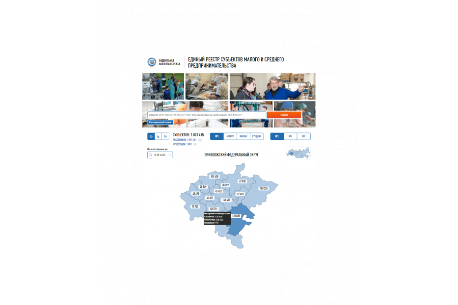 О ЕДИНОМ РЕЕСТРЕ СУБЪЕКТОВ МАЛОГО И СРЕДНЕГО ПРЕДПРИНИМАТЕЛЬСТВА