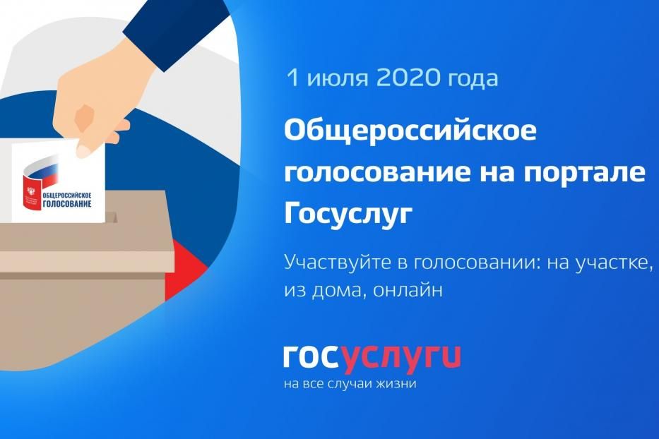 Общероссийское голосование на портале Госуслуги 
