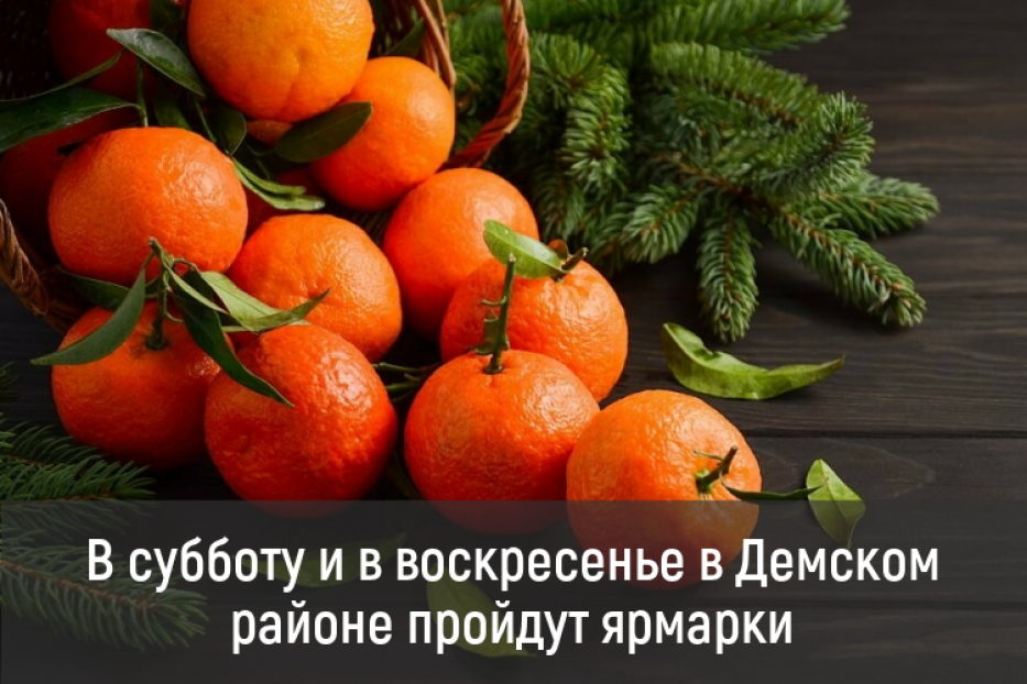 В субботу и в воскресенье в Демском районе пройдут ярмарки