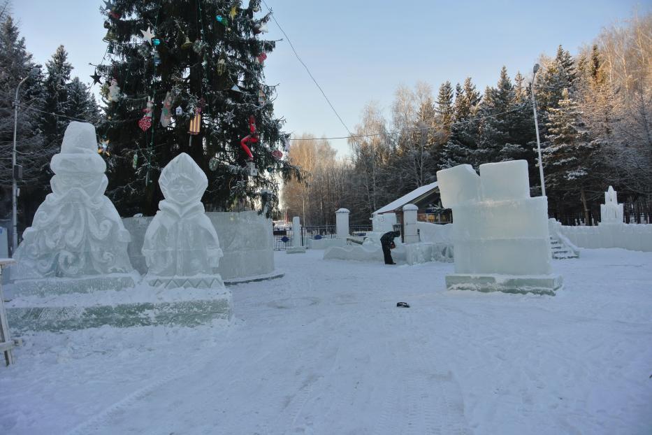 Открытие Ледового городка в Затоне
