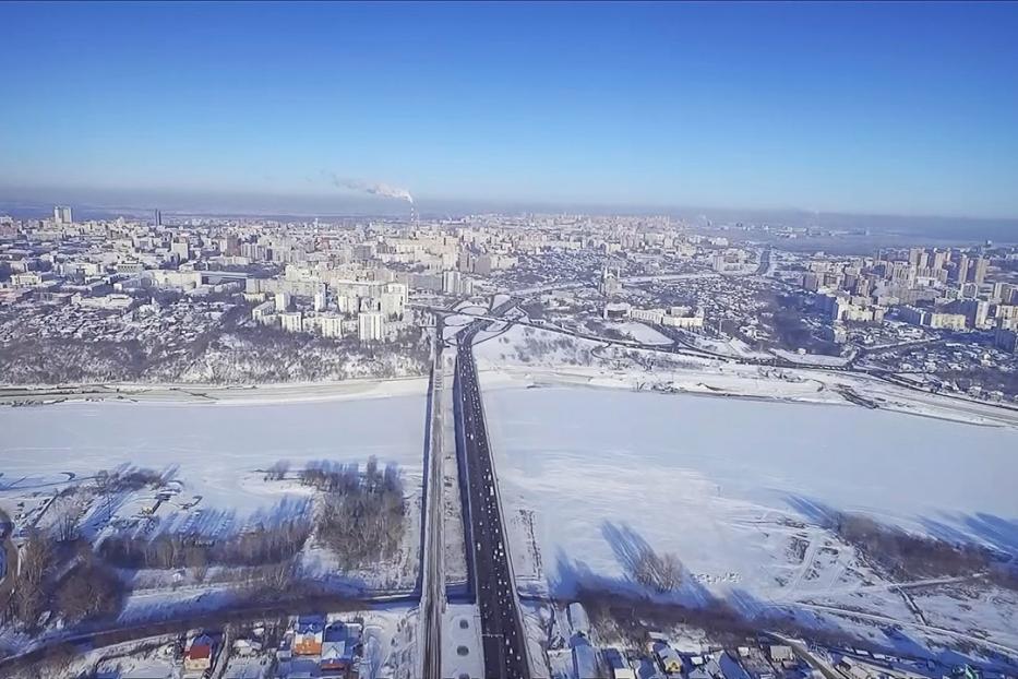 В ночь с 25 на 26 января на новом Бельском мосту будет нанесена временная дорожная разметка