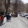 Жилищные службы Кировского района Уфы принимают участие в «снежном субботнике»