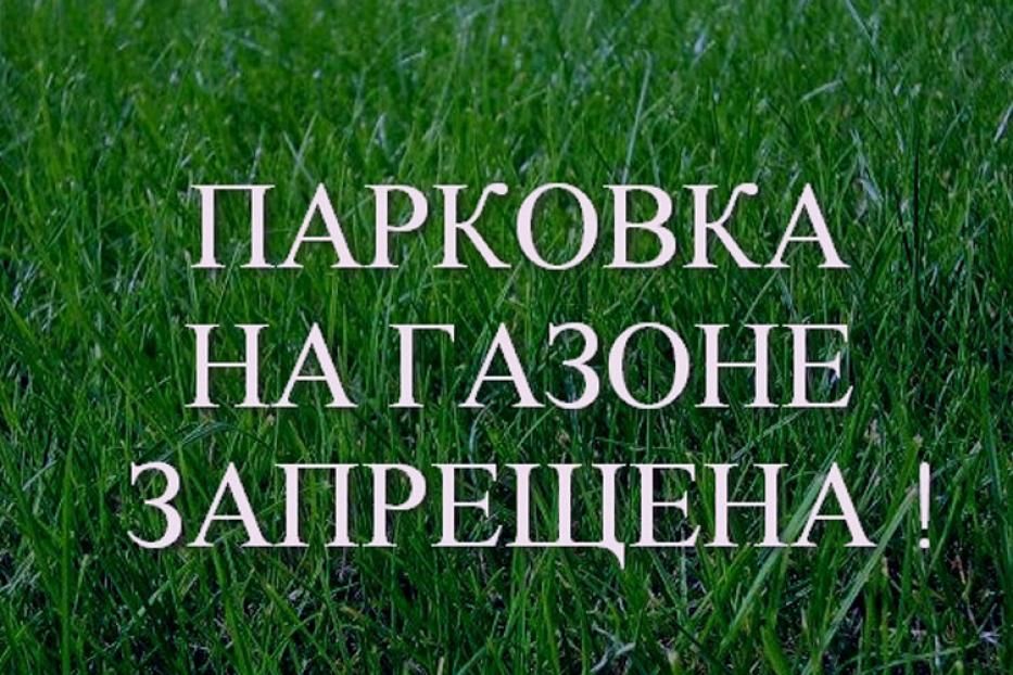 Вниманию автовладельцев: за парковку на газонах и детских площадках предусмотрен штраф