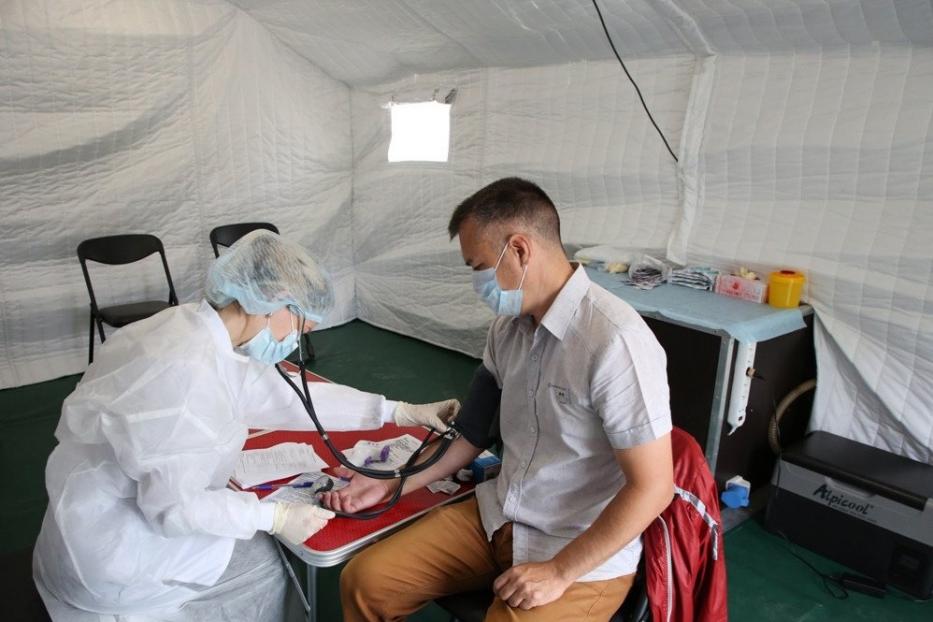 В отдаленных территориях Кировского района Уфы работают мобильные пункты вакцинации