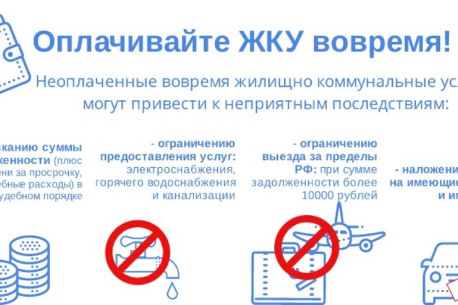 Своевременно оплачивайте коммунальные услуги!