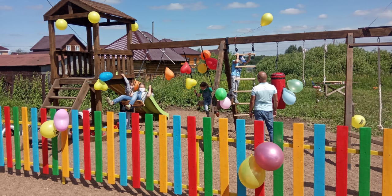 В Нагаево появилась новая детская площадка