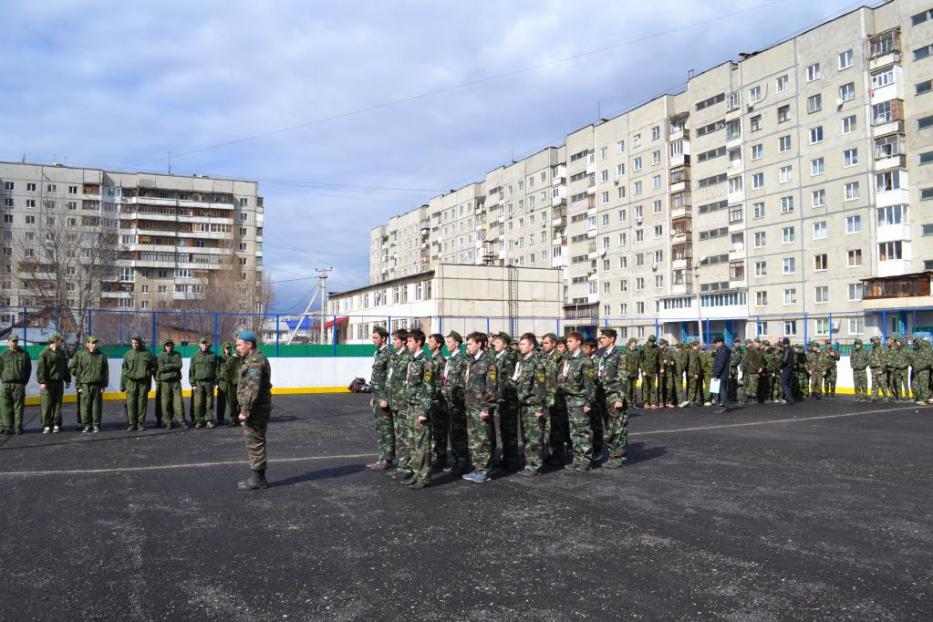                    В Демском районе прошел конкурс строя и песни, посвященный 70-летию Великой Победы 