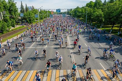 В Уфе в десятый раз состоялся ежегодный городской фестиваль «День 1000 велосипедистов».