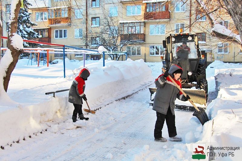 График уборки снега в уфимских дворах на 8 февраля