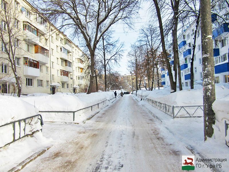 График уборки снега в уфимских дворах на 9 февраля